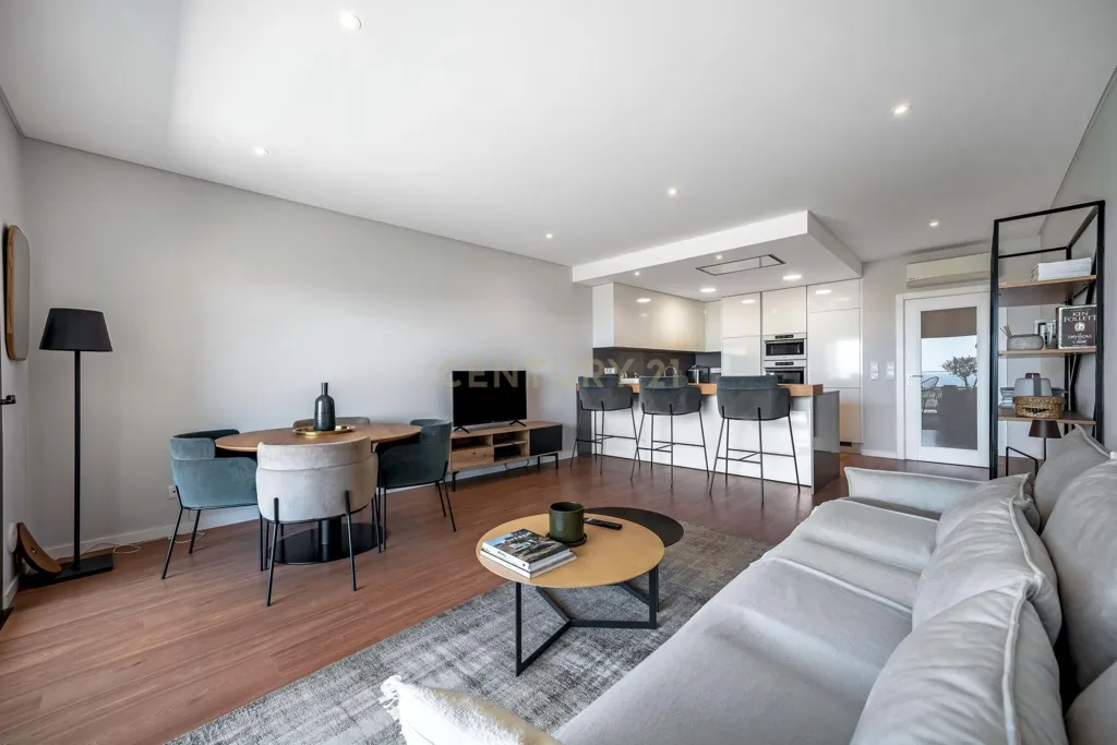 Living Room - Modern Apartment with Sea View in Albufeira