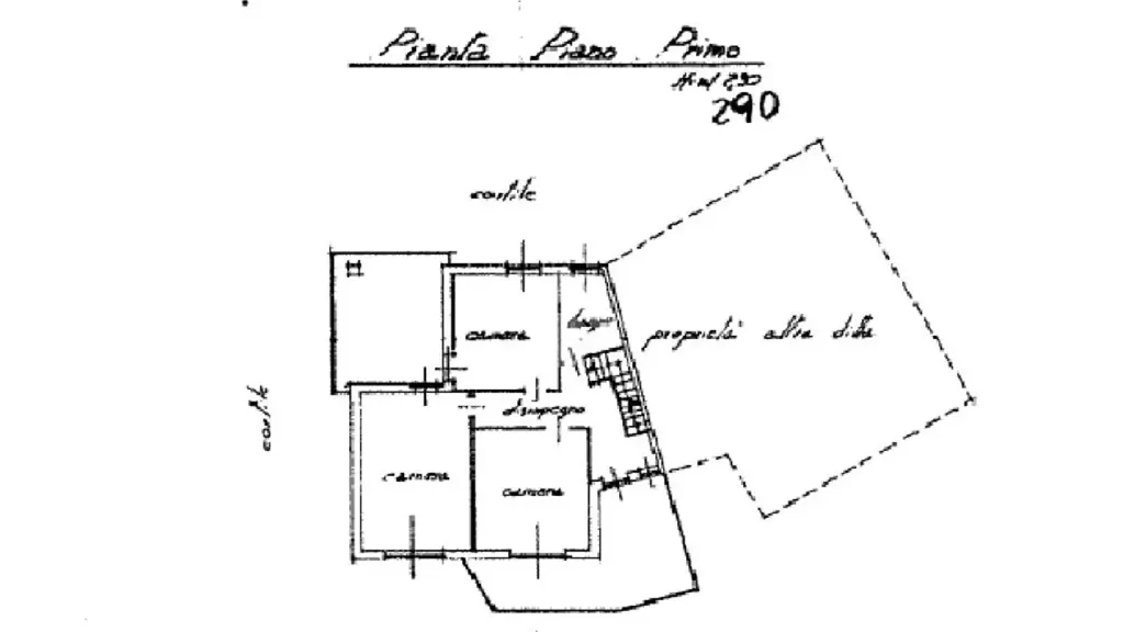 Plan - Villa with Panoramic Terraces in Pecetto Torinese