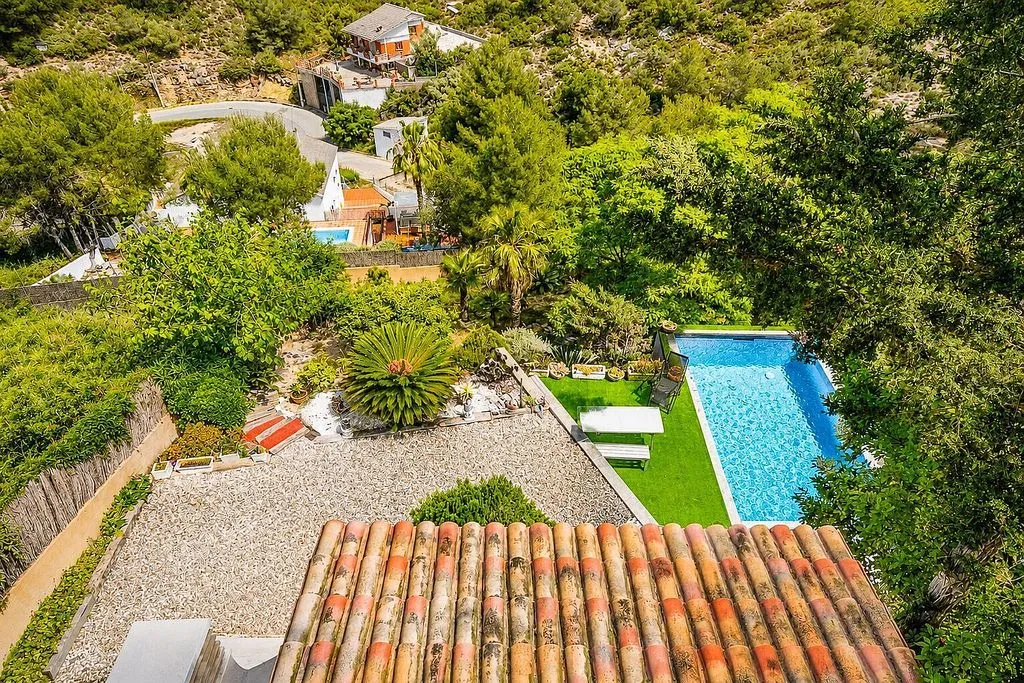 Vue aérienne - Contemporary 5-Bedroom House with Pool in Sitges
