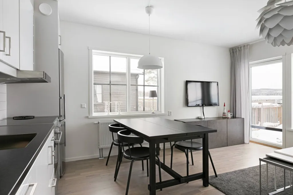 Sala da pranzo - Ski Apartment with Mountain View in Sandviken