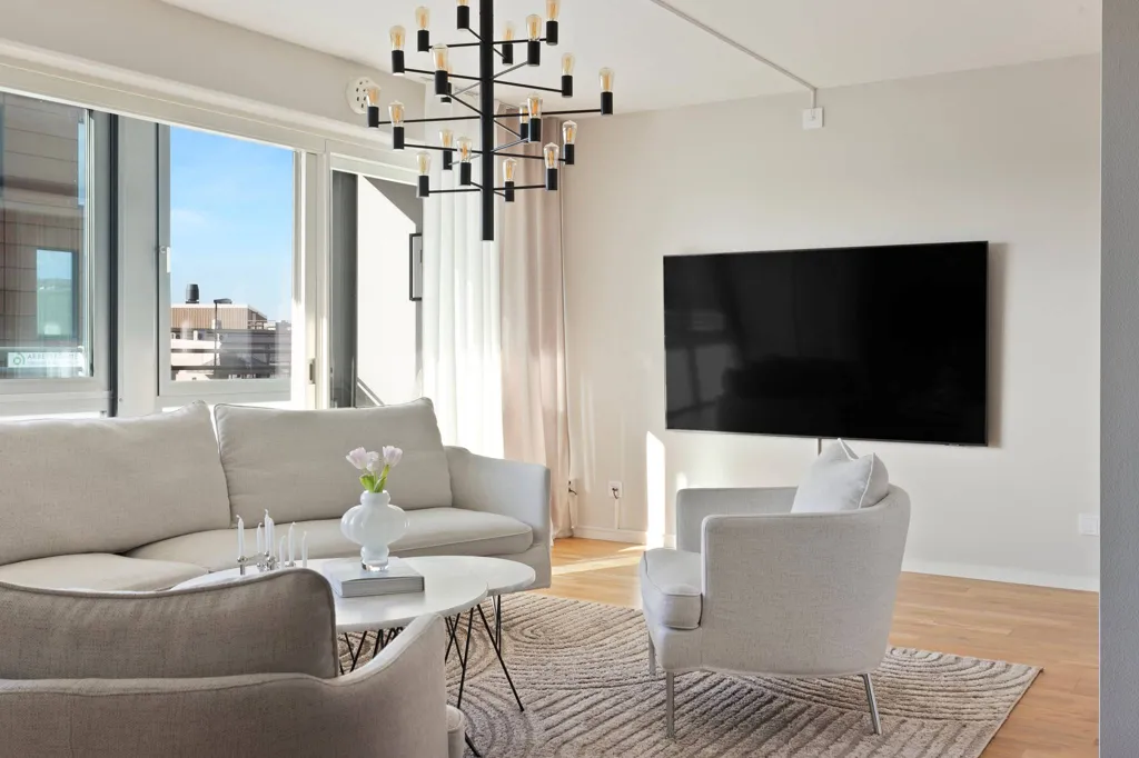 Séjour - Apartment with Balcony in Varberg