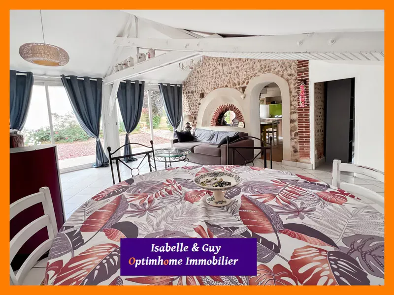 Terrace - Two-Home Estate with Large Garden in Eure