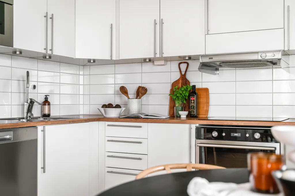 Cucina - Modern Flat with Corner View in Kvillebäcken