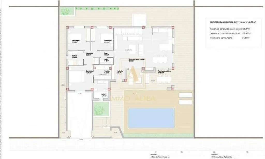 Plan - New Villa with Private Pool in Los Altos