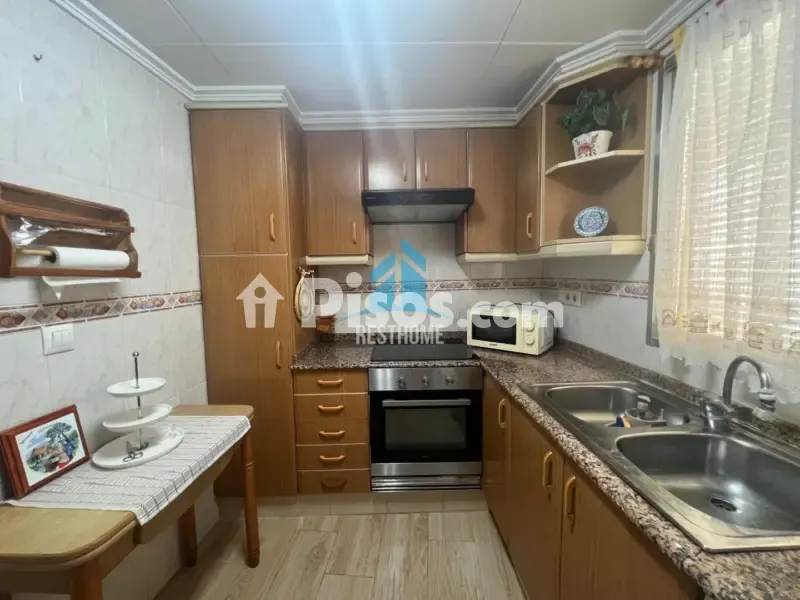 Köök - Bright Apartment with Balcony in Cullera