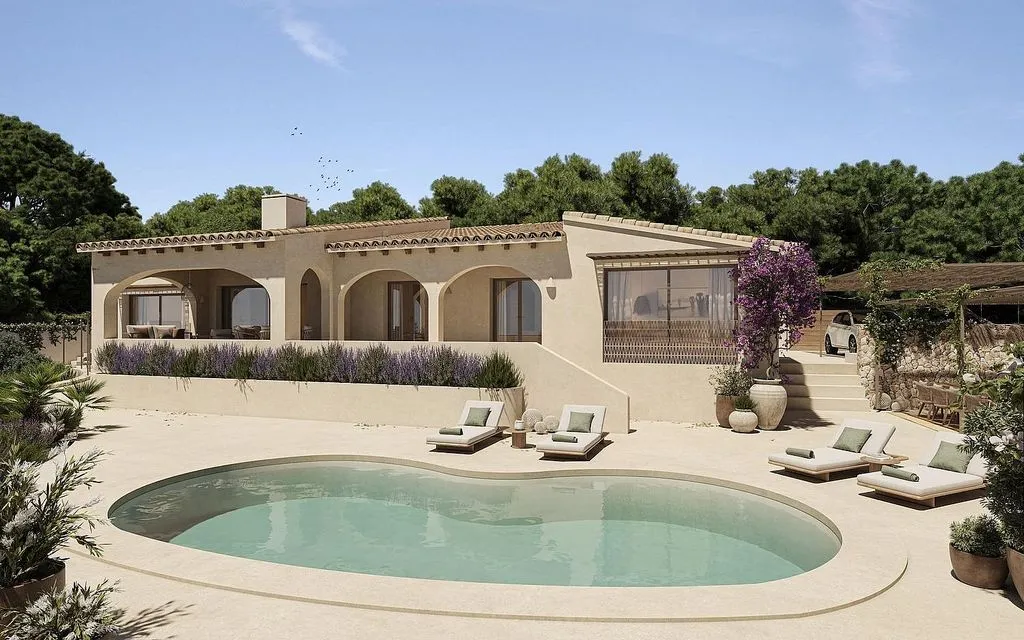 Piscine - Chalet with Pool and Terrace in La Fustera, Benissa
