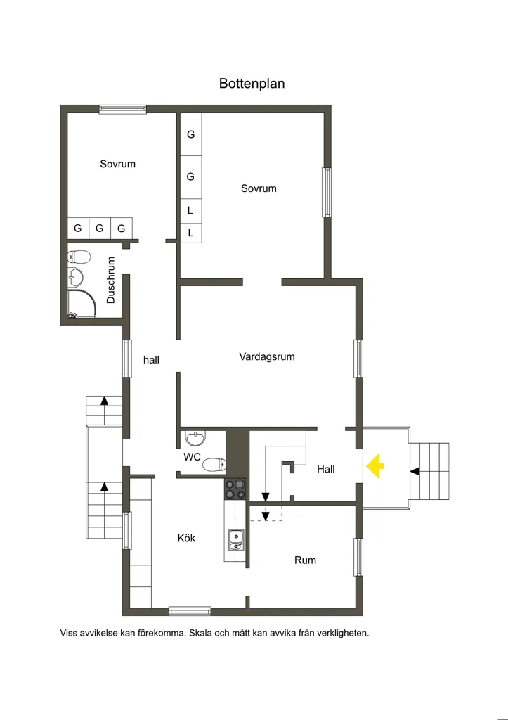 Plaan - Charming Villa with Garden in Norrhult