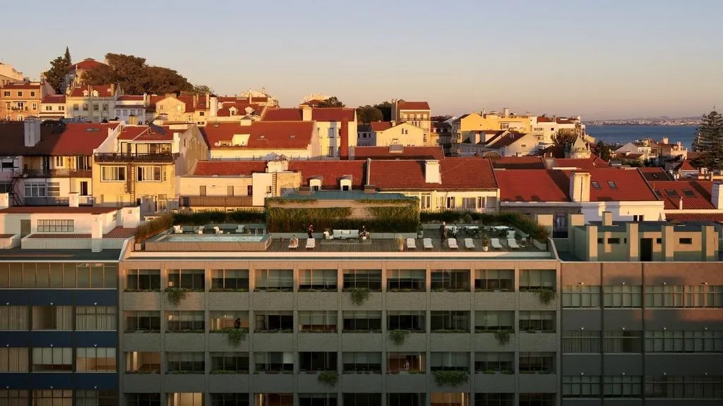 Vue aérienne - Luxury Flat with Rooftop Pool in Lisbon