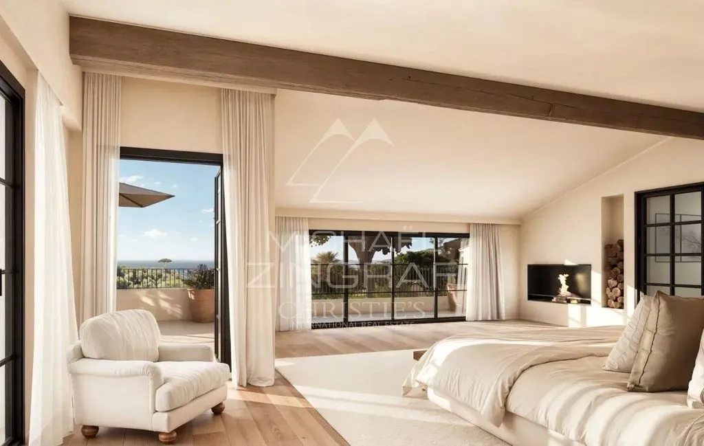 Chambres - Villa Luxueuse avec Vue Mer à Ramatuelle