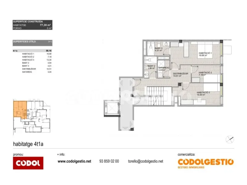 Plan - New Duplex with Outdoor Space in Carrer del Congost