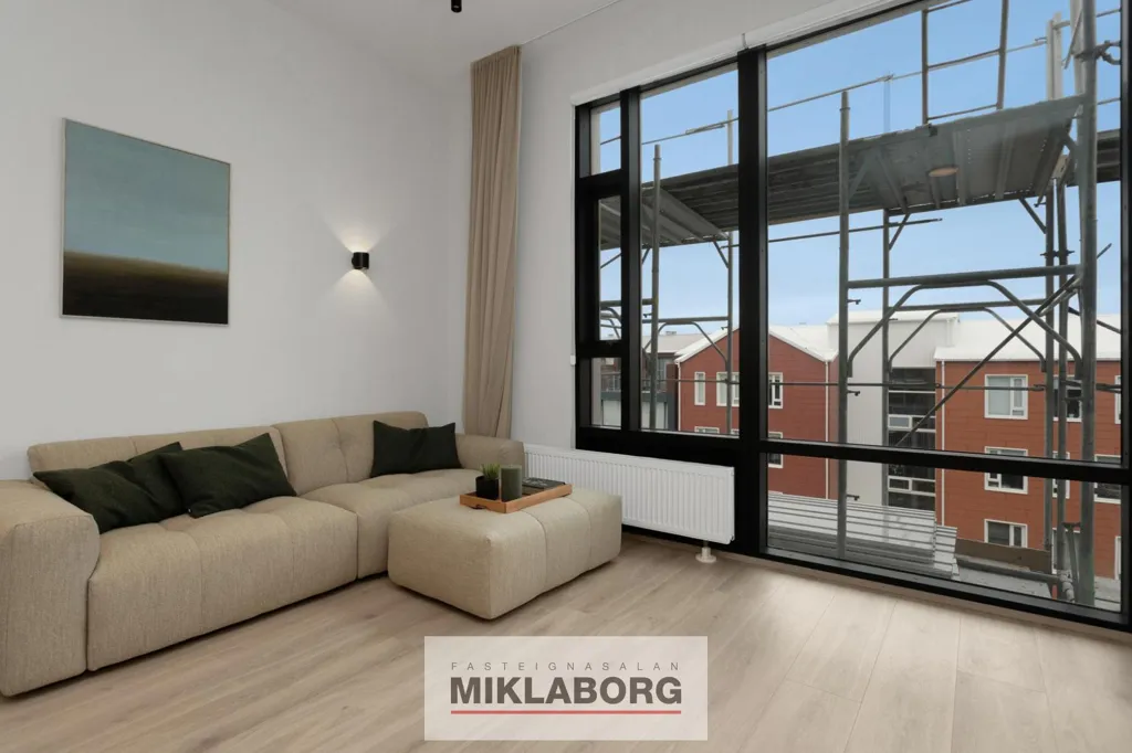 Soggiorno - New Flat with Balcony in Hafnarbraut
