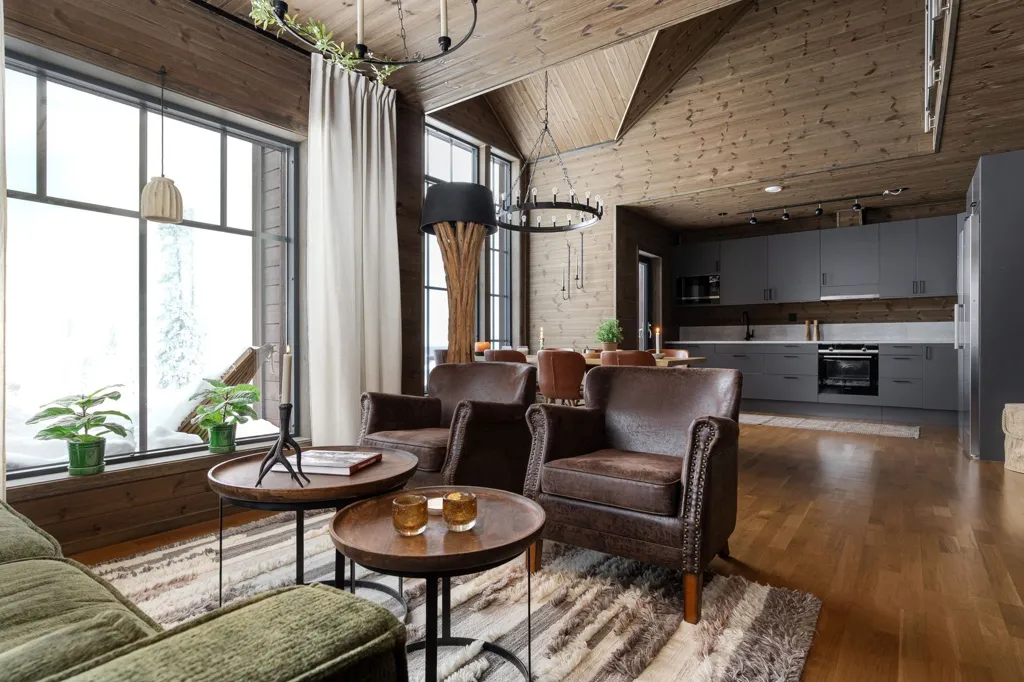 Elutuba - Duplex Apartment with Mountain View in Storhogna