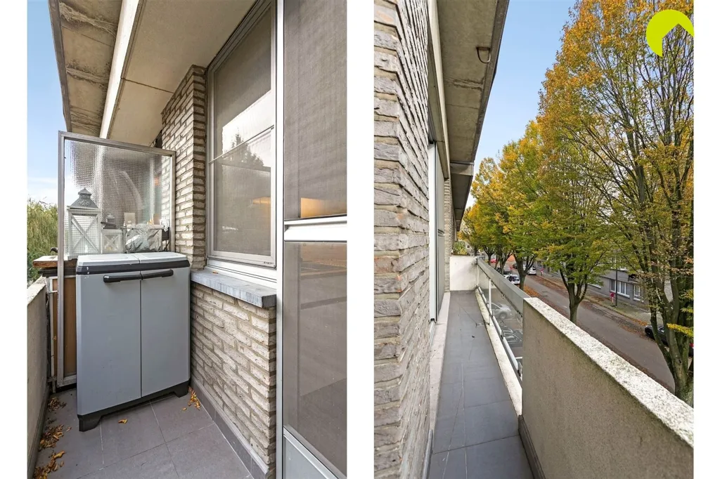 Balcony - 2-Bed Apartment with Terrace in Central Mortsel
