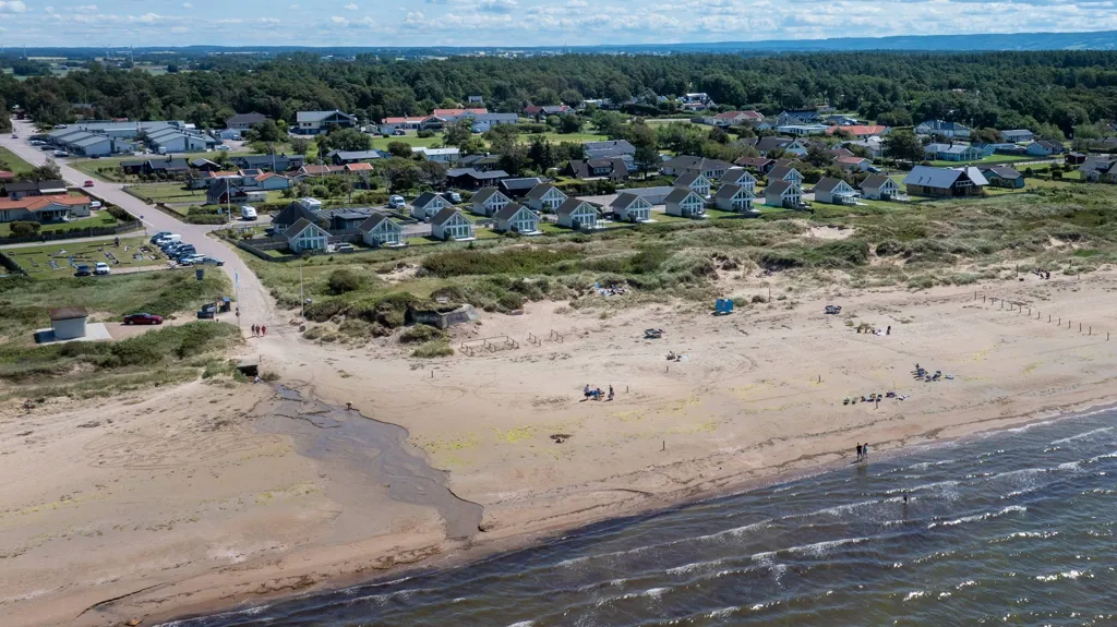 Vue aérienne - Strandfront Property with Development Potential in Mellbystrand