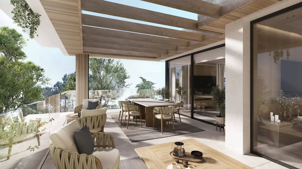 Terrasse - New Build Apartment with Private Garden in Estepona