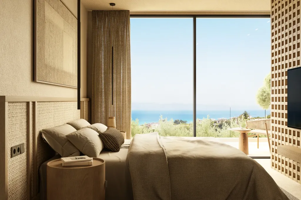 Bedrooms - Luxury Villa with Private Pool in Hanioti