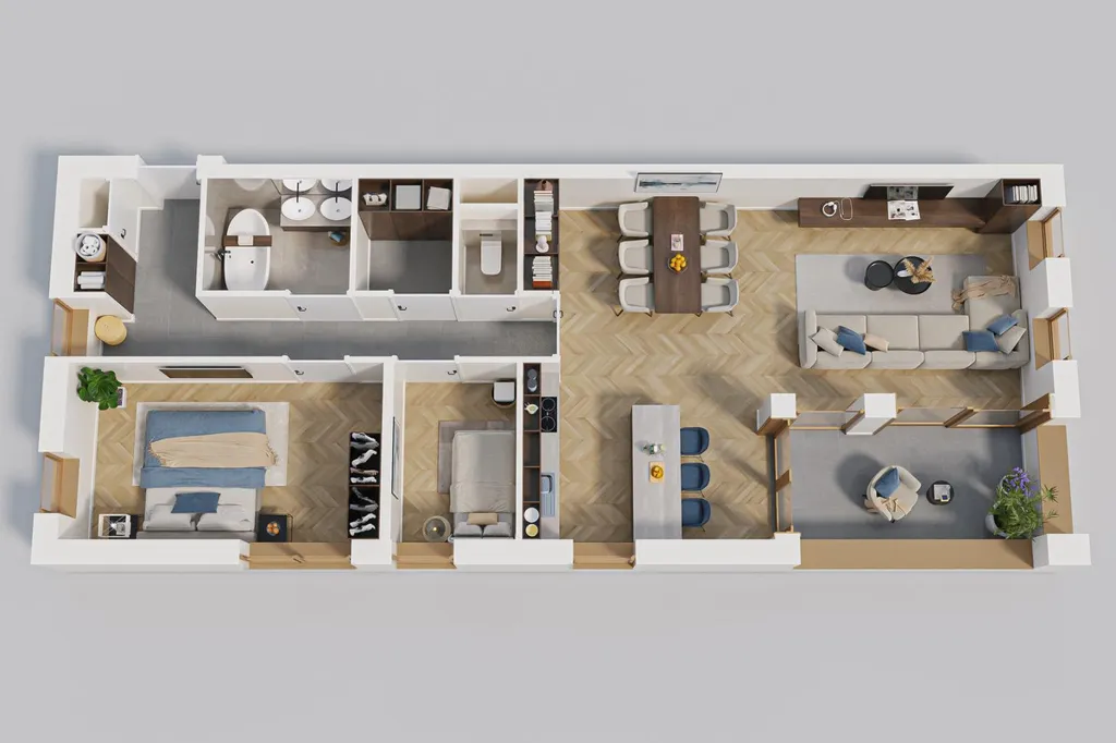 Floor Plan - 3-room apartment in Eijsden