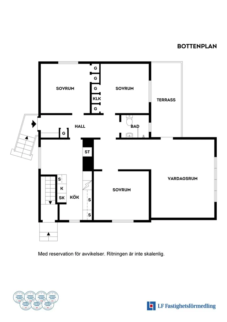 Floor Plan - Central Villa with Rental Potential in Märsta