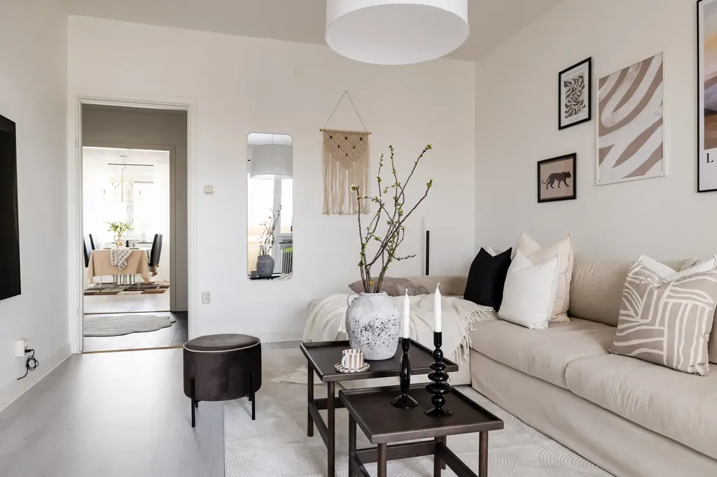 Séjour - Two-Bedroom Flat with Balcony in Örebro
