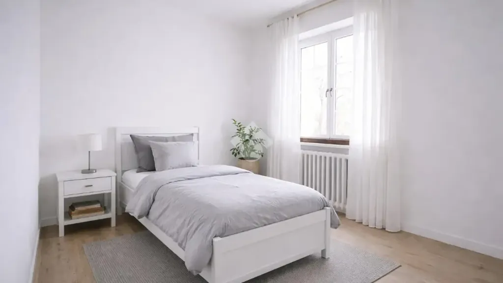 Bedrooms - Apartment with Panoramic Terrace in Roverè Veronese