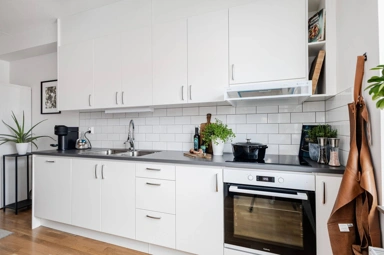 Cuisine - Modern Flat with Balcony in Uppsala