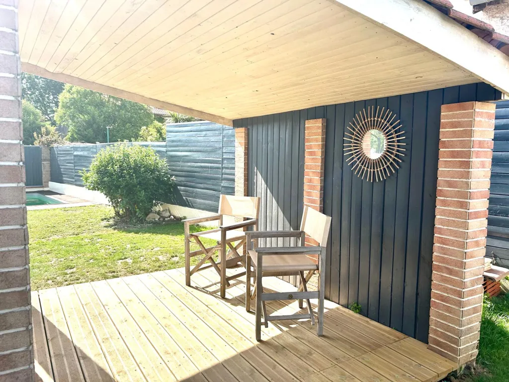 Terrass - Luxury House with Pool in Pins-Justaret