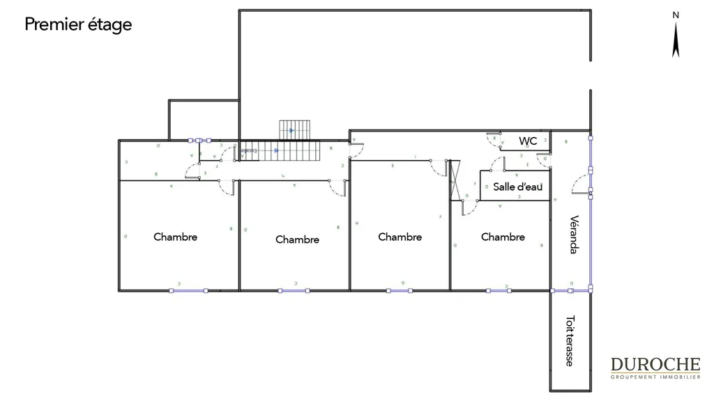 Plan - Ancien Domaine Viticole à Rénover à Courthézon