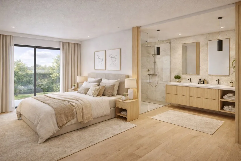 Chambres - Maison Neuve 4 Pièces avec Jardin à Sciez