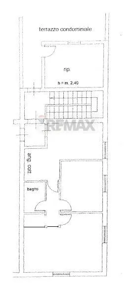 Floor Plan - Bright Apartment with Terrace in Tor Sapienza