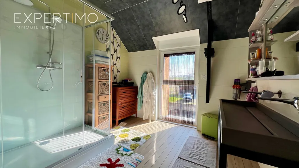 Bathrooms - Renovated Longère with Pool in Betton