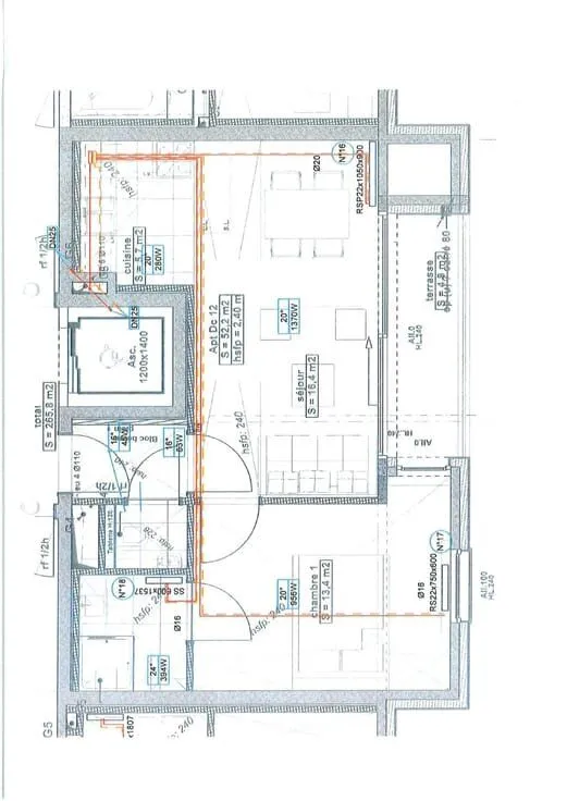Planimetria - Studio Flat with Terrace in Waterloo