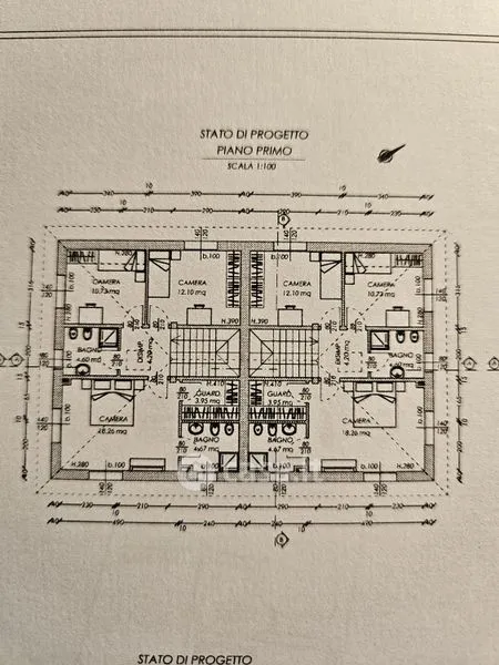 Plan - Newly Built Bifamiliar Villa in Pianoro