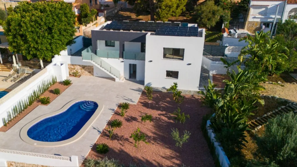Õhuvaade - Contemporary Chalet with Solar Installation in Calpe