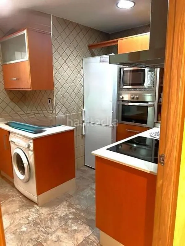 Kitchen - Flat with Terrace in San Andrés - San Antón