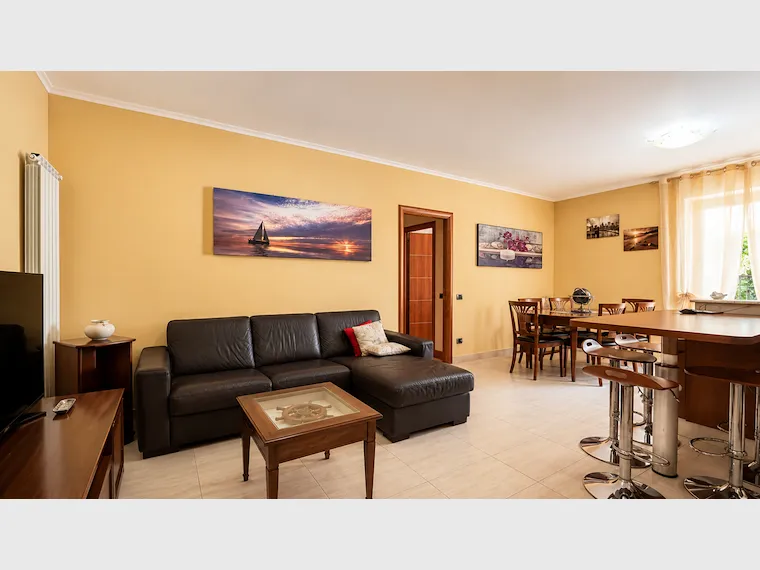 Séjour - Apartment with Private Garden in Fiuggi