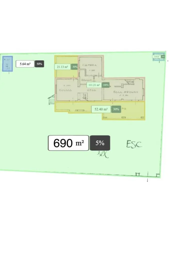 Plan - Detached Villa with Private Garden in Forte dei Marmi