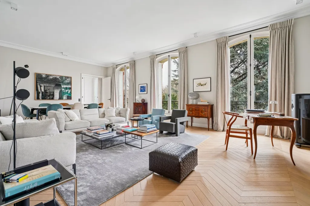 Séjour - Appartement Luxueux Duplex à Neuilly-sur-Seine