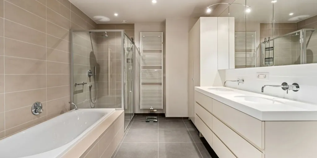 Bathrooms - Contemporary Villa with Terrace in Wingene