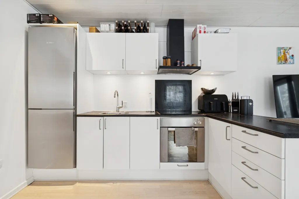 Cuisine - Apartment with Balcony in Randers
