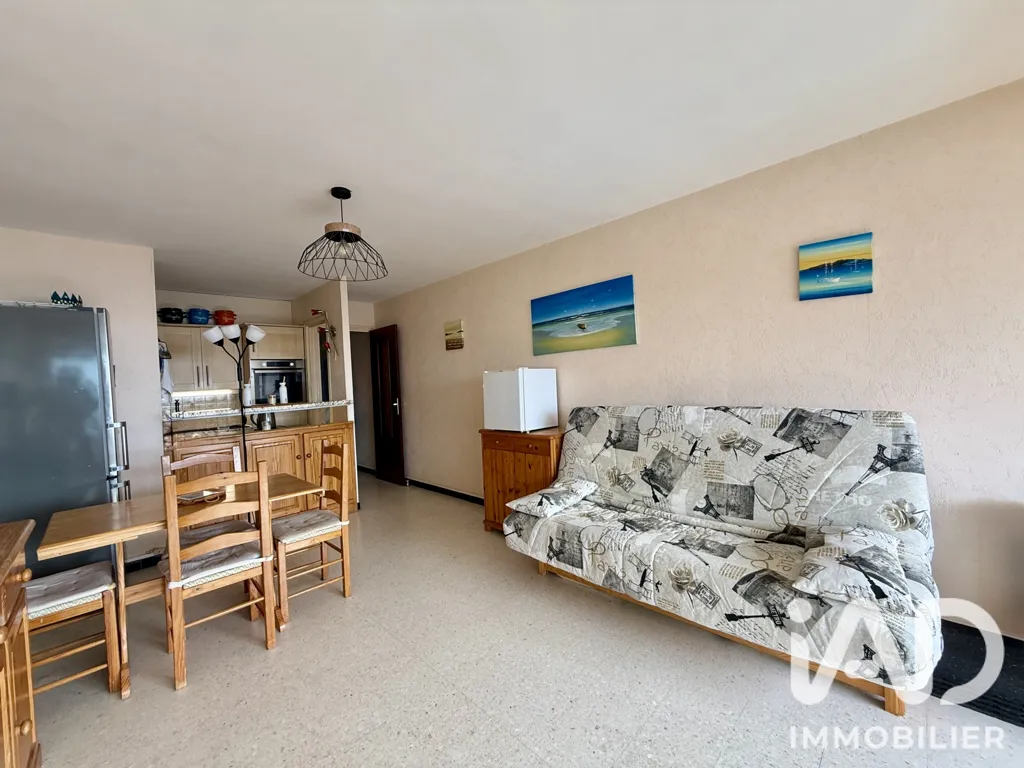 Soggiorno - T2 with Sea View and Private Parking in Le Barcarès