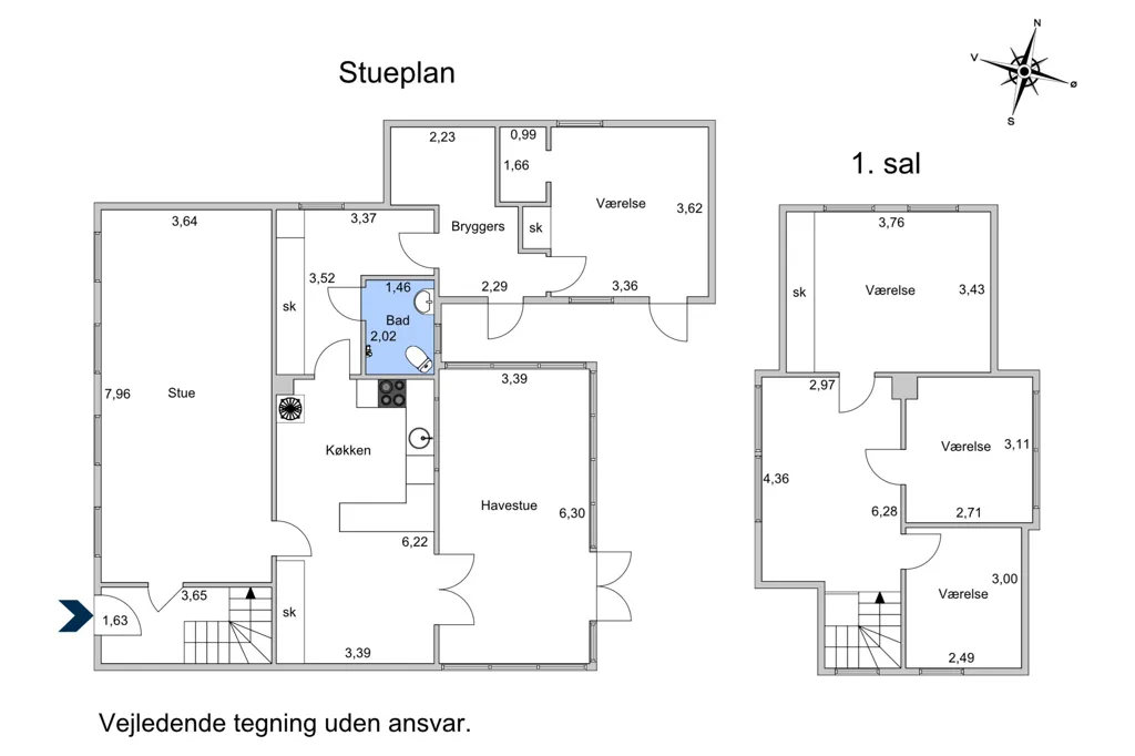 Plan - 1920s Villa with Garden in Vejen