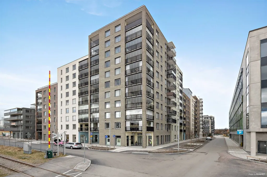 Exterior - Modern Apartment with Balconies in Örebro