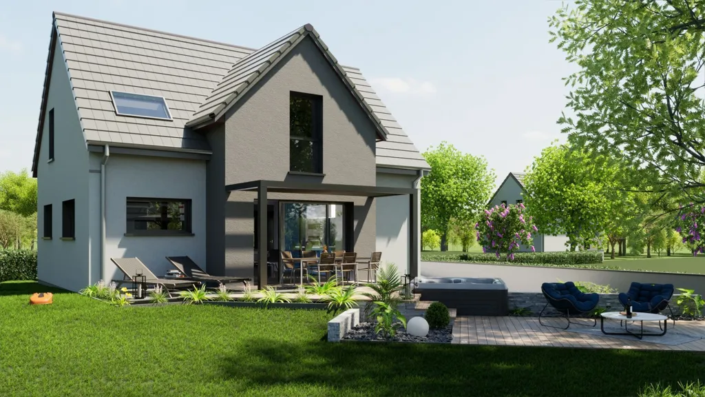 Contemporary House with Valley View in Fellering