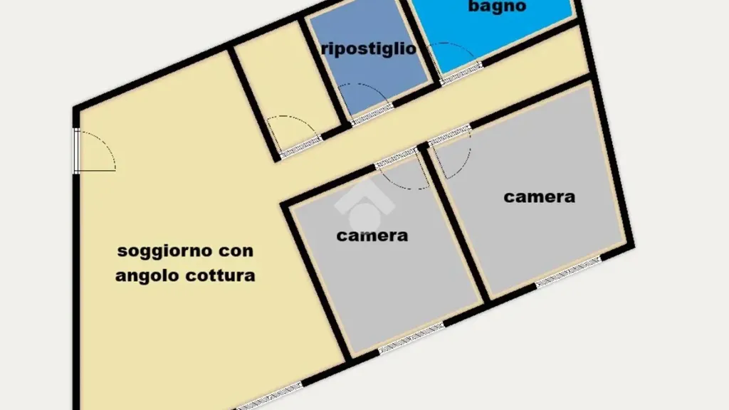 Plaan - Ground Floor Trilocale with Parking in Tortolì