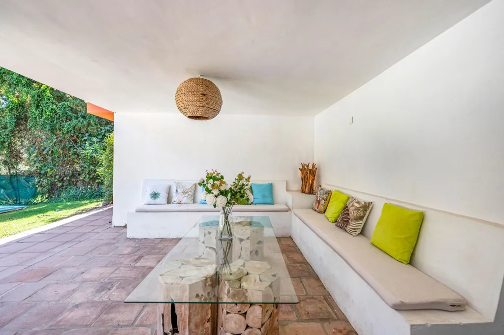 Terrace - Andalusian Villa with Pool in Sotogrande