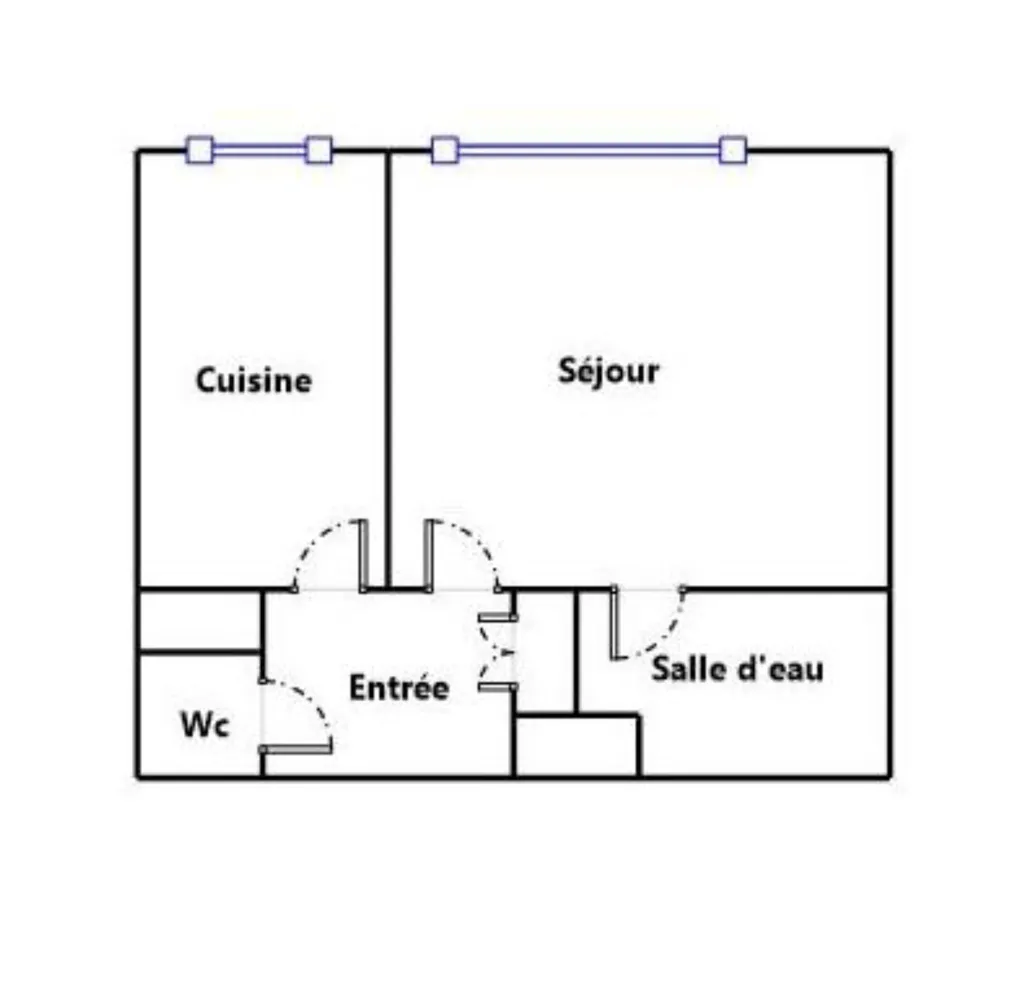 Plan - Studio avec Jardin à Châtenay-Malabry