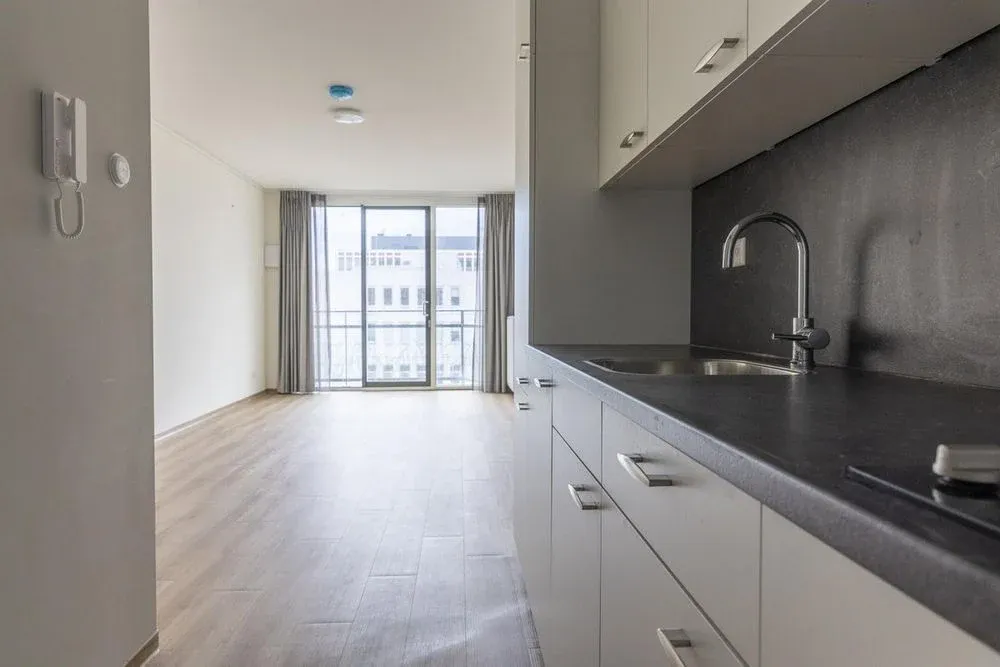 Köök - Studio Apartment with Balcony in Rotterdam
