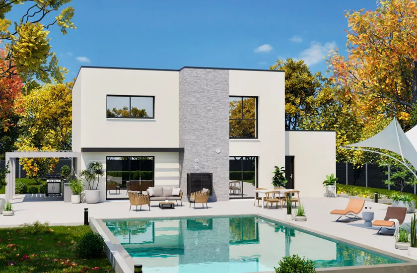Maison Contemporaine avec Climatisation Réversible à Longperrier