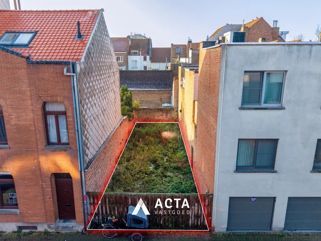 Vue aérienne - Nouvelle Construction Énergétique avec Jardin à Oostende