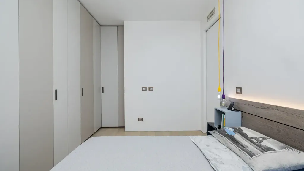 Bedrooms - Design Bilocale with Balcony in Milan